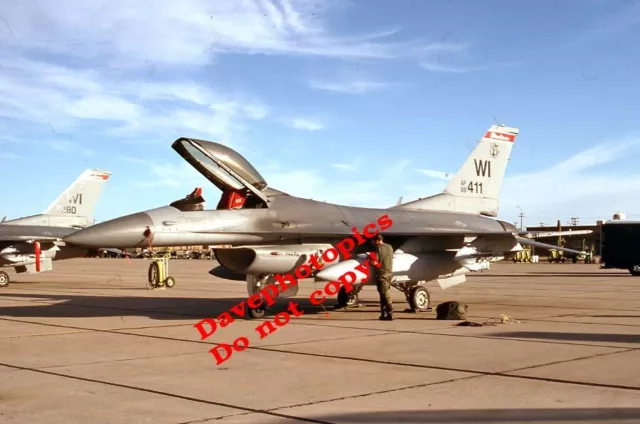 35mm Aircraft slide     88-411  F-16C      Fighting Falcon