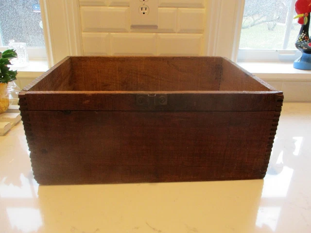 Dupont antique explosives dovetailed box.