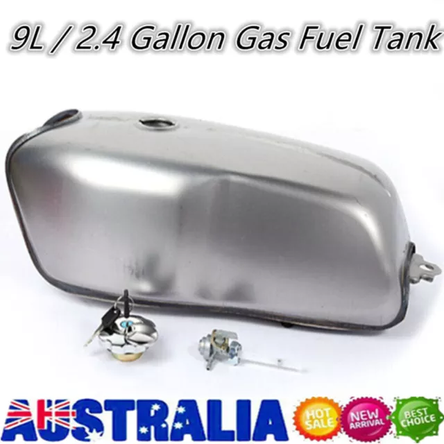 Fuel Gas Oil Tank, Motorrad Fuel Gas Tank 2.4 Gallon 9L Light