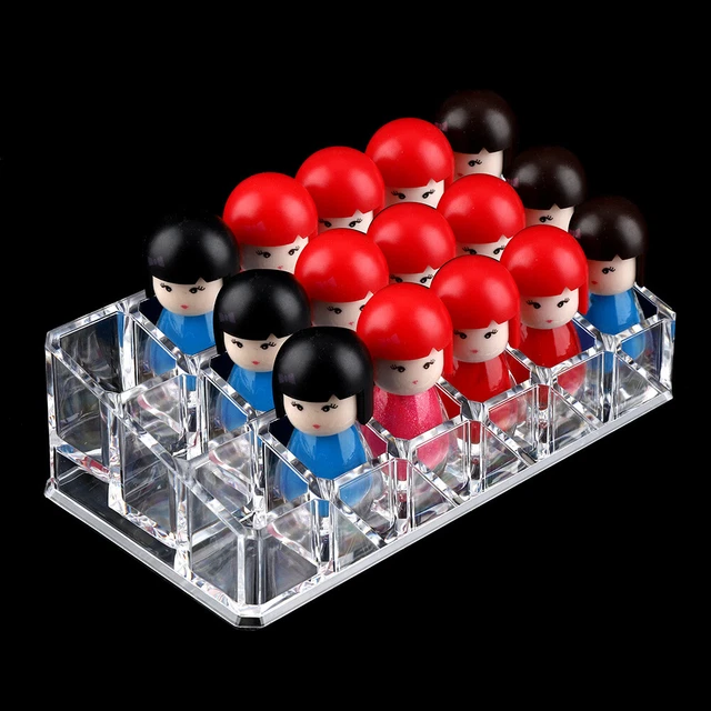 18 Grid Storage Box Portable Transparent 18 Grid Mini Cabinets Drawer