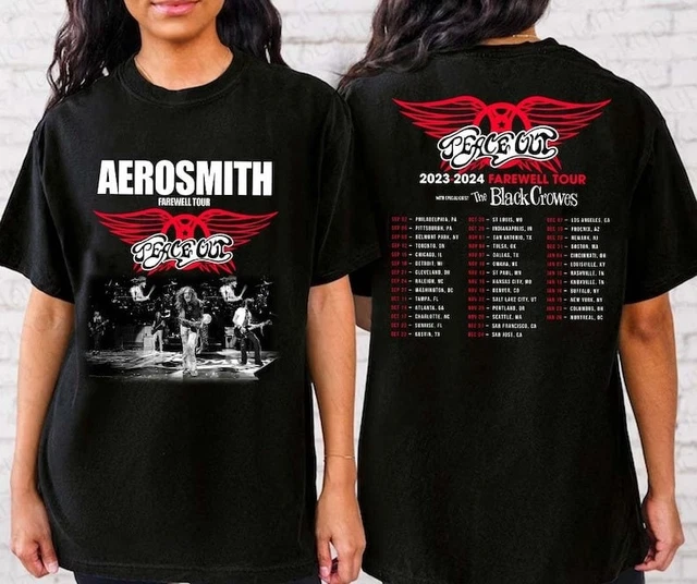 AEROSMITH 20232024 SHIRT, Peace Out Farewell Tour Shirt 22.95 PicClick