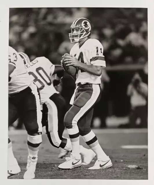 1990s Washington Redskins #14 Quaterback Passing NFL Vintage Press Photo