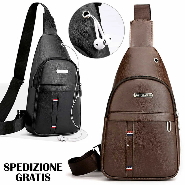 Zaino A Tracolla Uomo Escursionismo - Borsa Viaggio Leggera E Impermeabile 39x19x9 Cm