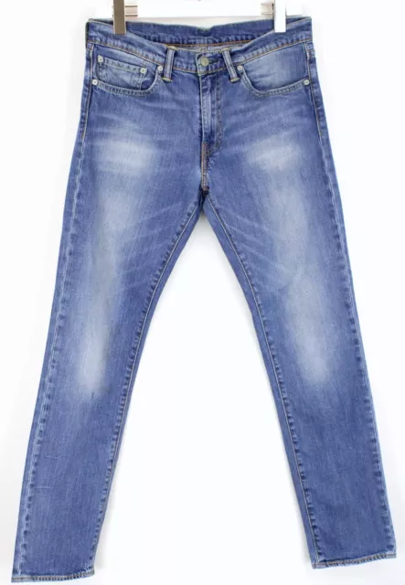 Levi's 511 Hommes Jeans W31/L32 Slim Fit Moustaches Braguette Zip Délavé