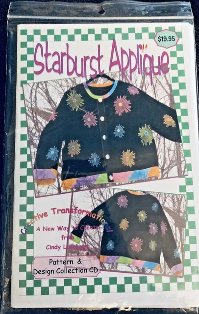 CD bordado de diseño de apliques Starburst por Creative Transformations NUEVO