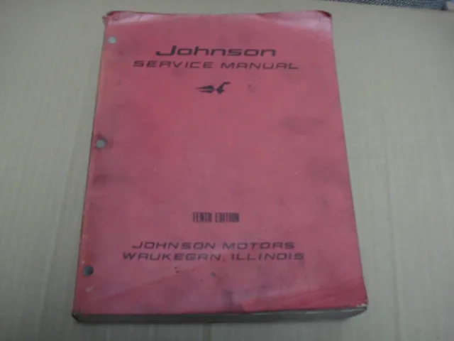 Vintage Johnson Sea Horse Service Manual Tenth Edition