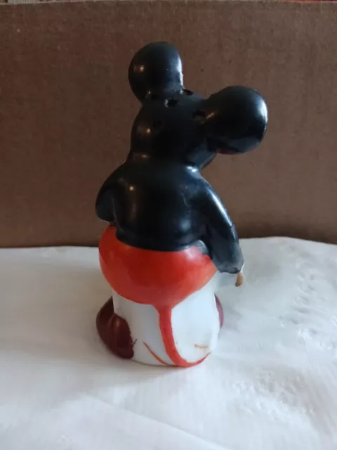 Rare Vintage Mickey Mouse W Drum Walt Disney Salt Or Pepper Shaker Cork Stopper 3