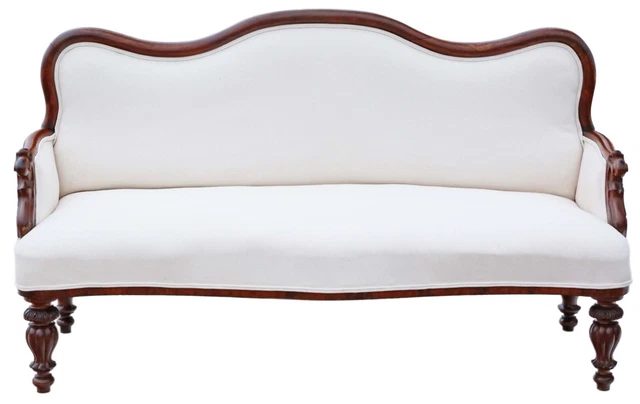 Antique very fine quality pair of 19th Century mahogany sofas 2