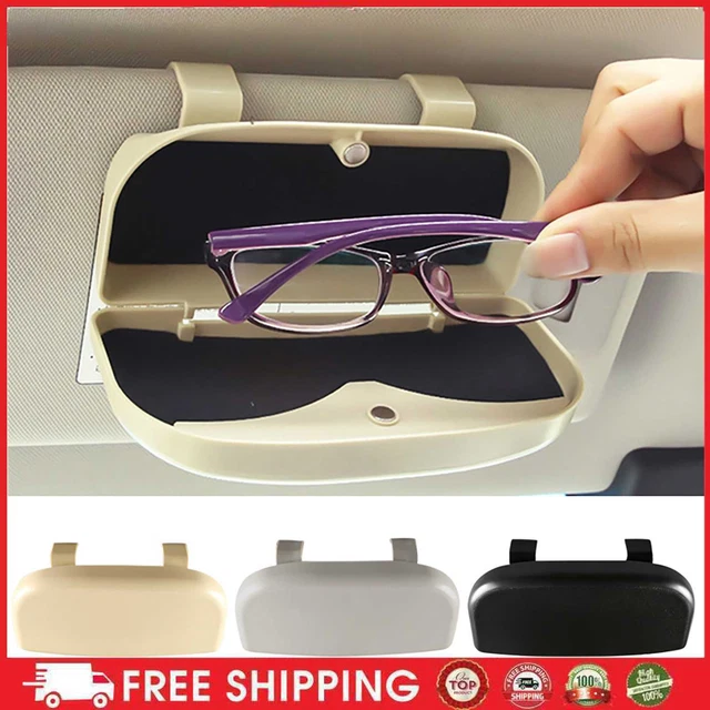 Organizador magnético de gafas para automóviles a prueba de polvo para automóviles caja contenedor de almacenamiento de gafas