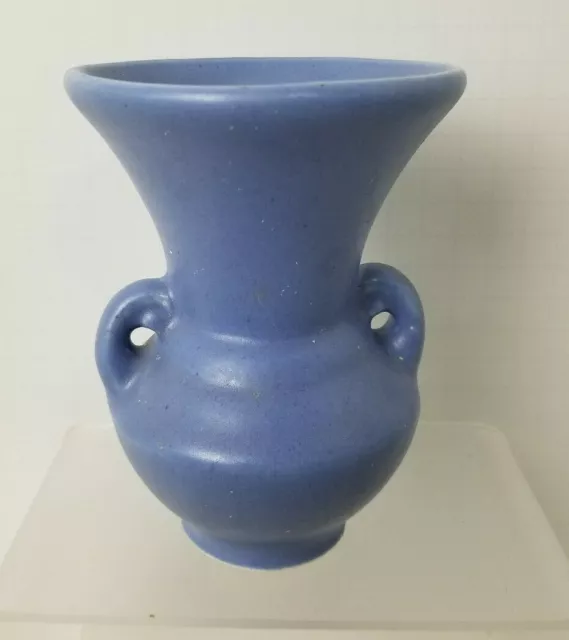 Art Deco Vase Dark Sky Blue Urn Antique USA Hallmarked and Numbered  5 x 4"
