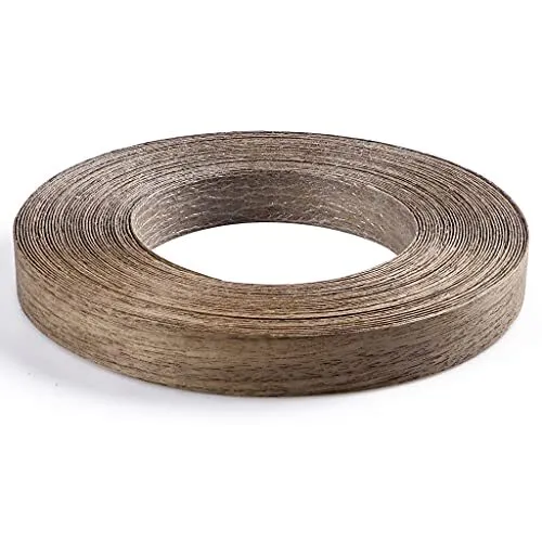 MOLIGOU Walnut Wood Veneer Roll 3/4”×50’ Plywood Edge Banding Strips Flexible...