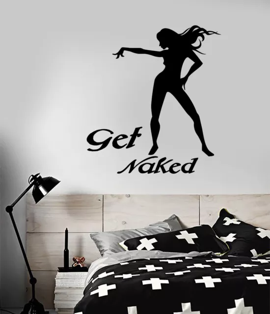 Vinyl Wall Decal Hot Sexy Girl Naked Woman Abstract Nude Stickers (1860ig)  