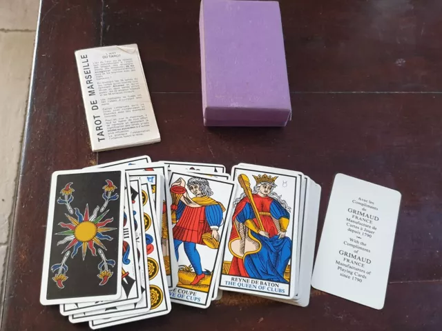 Tarot De Marseille Esoterisme Jeu Complet Avec Livret Sans Boite Art Divinatoire