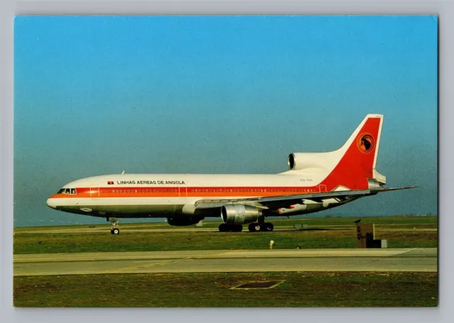 Airplane Postcard Linhas Aereas De Angola Airlines Lockheed Tristar 500 AM1