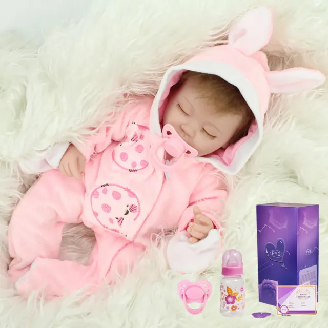 Realistic Reborn Baby Dolls Vinyl Silicone Handmade Newborn Girl Doll Xmas Gift