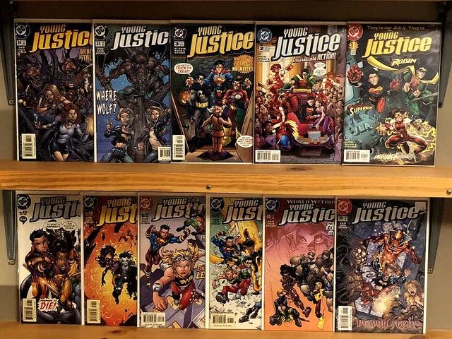 YOUNG JUSTICE Vol. 1 (1998) #1 2 3 Lot of 11! NM Peter David HIGH-GRADE