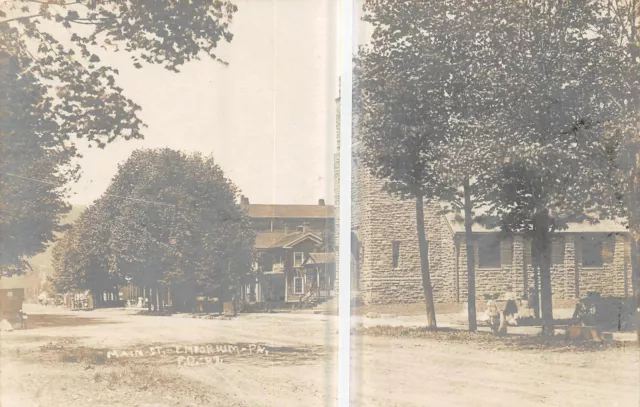 EMPORIUM Pennsylvania postcard RPPC Cameron County Main Street church 1909