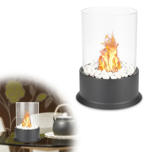 Chimenea de mesa 2 tanques de etanol orgánico etanol orgánico libre de humo funcionamiento continuo fuego de mesa