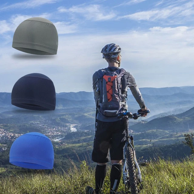 Radmütze Deckel Anti-Schweiß-Mütze Bequem Helmfutter Mesh-Gewebe Reiten