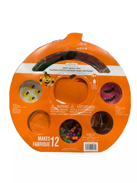 Creatology, Craft Basics Tray, Halloween Fall Pumpkin - NEW 12 Foam Shapes