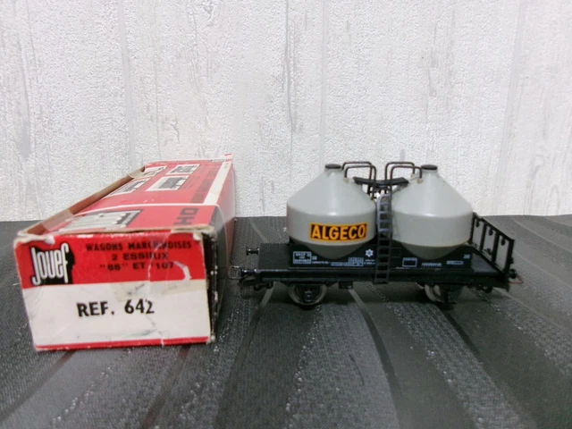 Lot De 6 Wagons Citernes Arbet Algeco Esso Ciments - Jouef - HO - Occasion