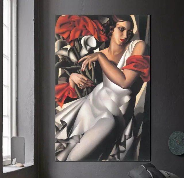 XL LEINWAND BILD BIS 155x100x5 Tamara De Lempicka ART-DECO GEMÄLDE MALEREI KUNST