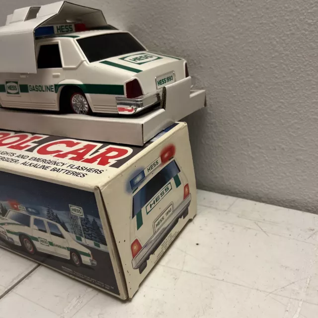 1993 Hess Truck Patrol Police Car NEW Mint In Box Unopened Collectors Edition 3