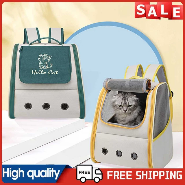 Doble Hombro Gato Bolso Portátil Gato Perro Mochila Viaje Exterior Mascotas Accesorios