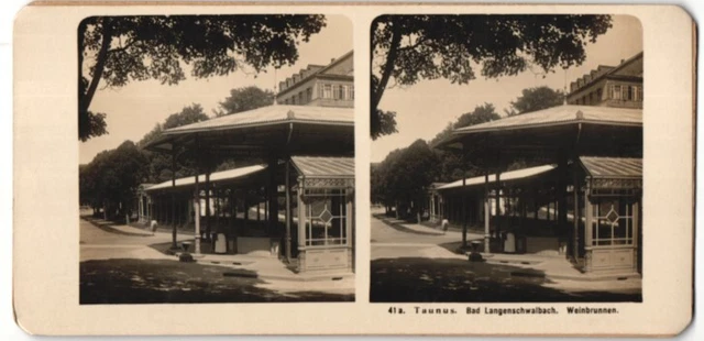 Stereo-Fotografie Fotograf unbekannt, Ansicht Bad Langenschwalbach / Taunus, We