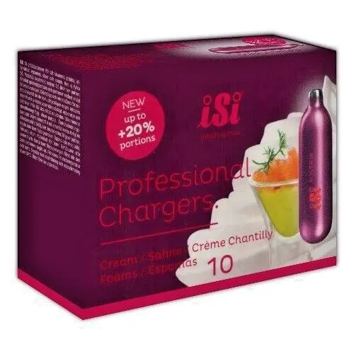 10 Whip Cream Charger Whipped iSi PRO Austria EU G20 New 1 box 10 Free Shipping!