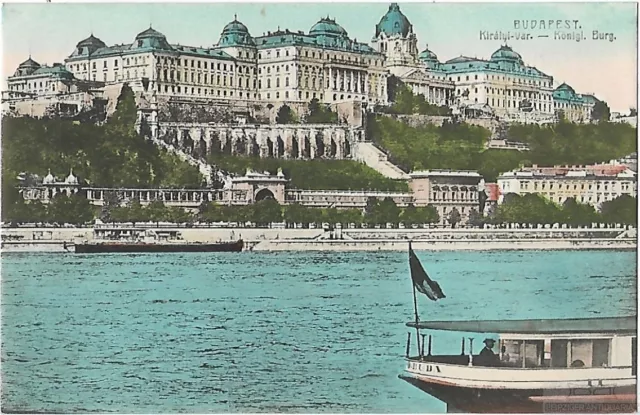 AK Budapest. Königl. Burg. ca. 1907, Postkarte. Serien Nr, ca. 1907, S.L.H