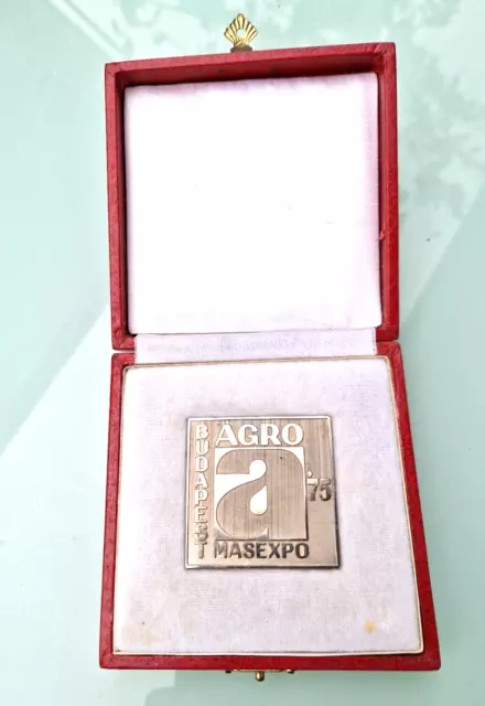 Gartenbau Medaille -AGROMASEXPO- 1975 Budapest