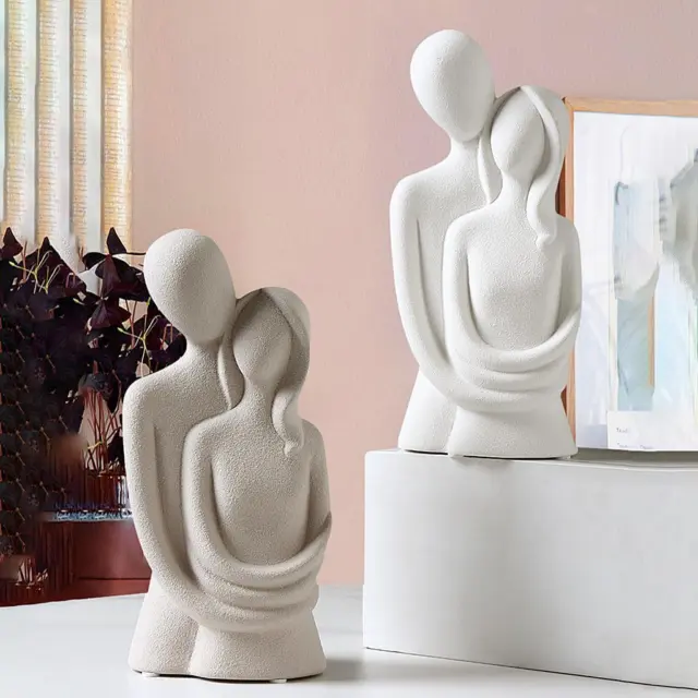 Amant Figurine Main Abstraite Art Couple Statue Artisanat de Mariage