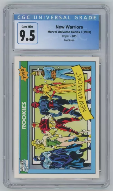 1990 Marvel Universe Series 1 New Warriors CGC 9.5 #85