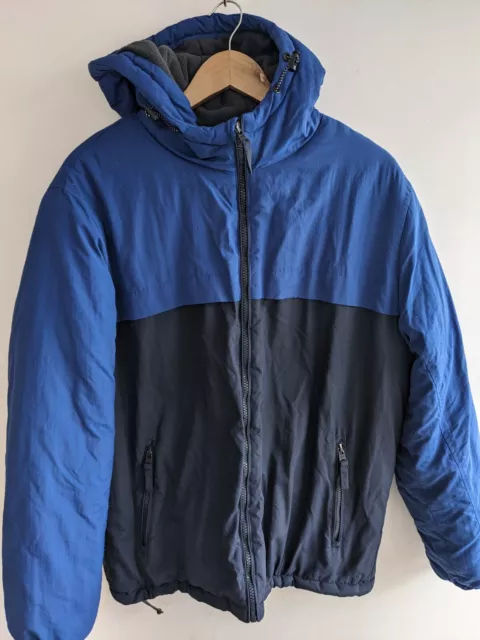 Tokyo Laundry Men's 'Original Explorer' Blue Padded Fleece Lined Coat Size Large