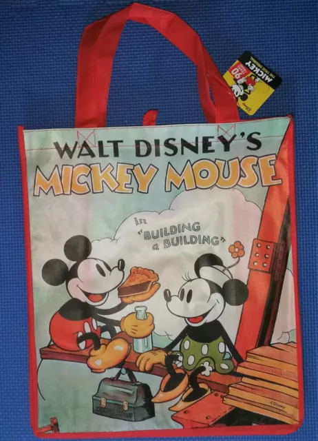 @Disney Classic Mickey & Minnie Mouse Large Reusable Tote/Shopping/Gift Bag@Nwt!