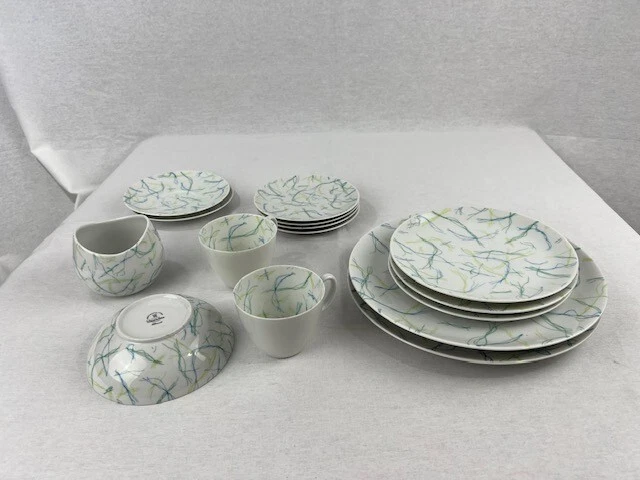 15 Pieces Raymond Loewy Rosenthal Continental China Threads discontinued 15 Pieces Raymond Loewy Rosenthal Continental China Threads discontinued