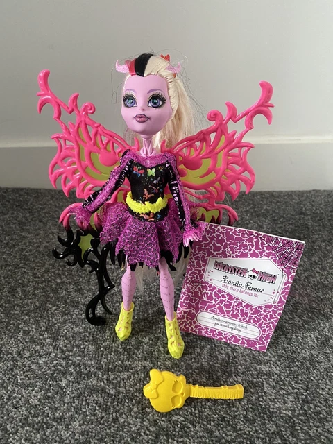 Monster High Doll Freaky Fusion Bonita Femur With Wings And Diary 100% Complete