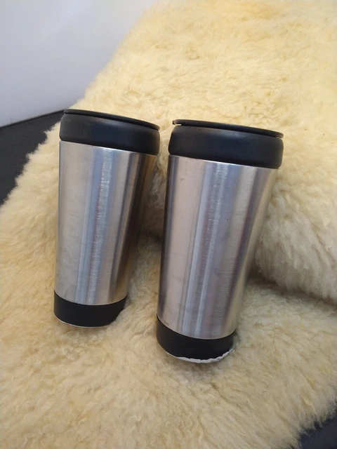 Stainless Steel Coffee Tumbler Mug Double Walled Insulated Travel 14Oz Set Of  2