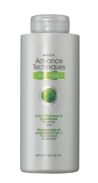 Avon Advance Techniques Daily Shine 2-in-1 Shampoo/Conditioner (new packaging)