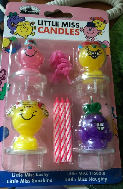 ¡Velas de cumpleaños de Little Miss raras!
