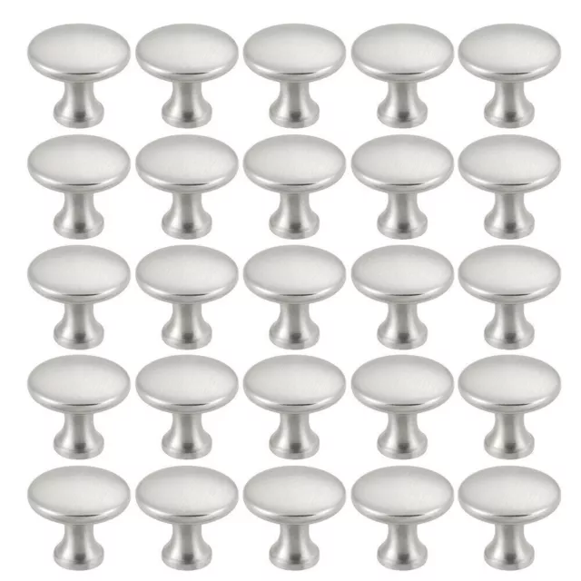 10-50Pcs Kitchen Cabinet Pulls Arch Mushroom Handles Satin Nickel Knob Hardware 2