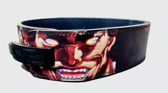 Baki Anime Weight Lifting Belt, Anime Belt ,Weightlifting Belt, Lever Buckle