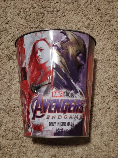 AMC Marvel Avengers Endgame Theater Exclusive Collector's Popcorn Tin / Bucket