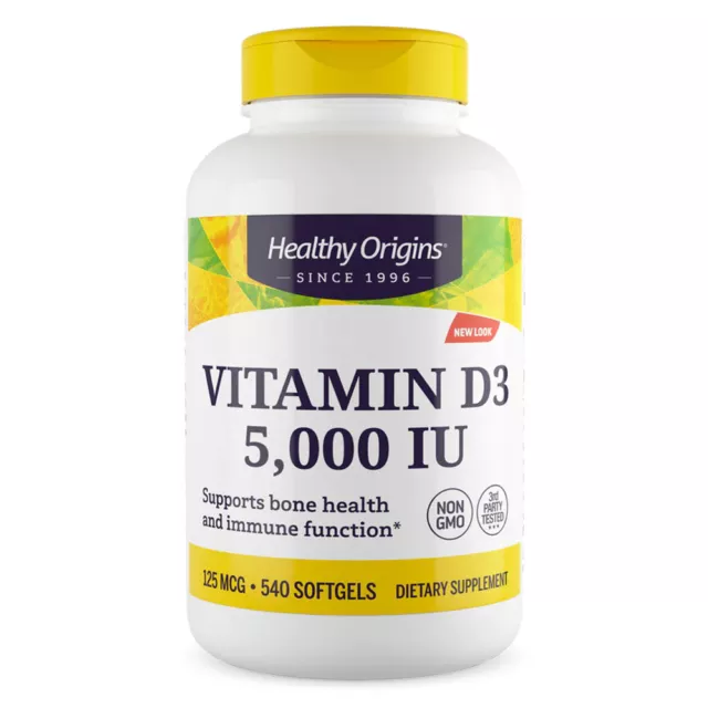 Healthy Origins Vitamin D-3 5000iu 540 softgels - Vitamina D3