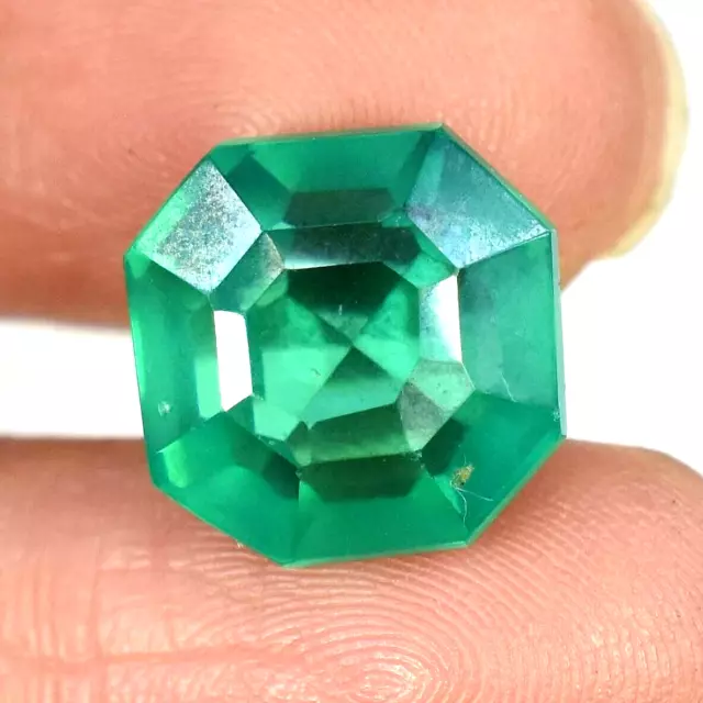 12x11 mm Natural Zambian Green Emerald 12.60 Ct Octagon Shape Loose Gemstone AAA