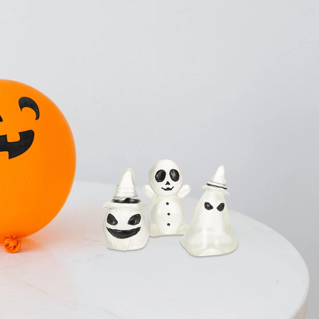 6 Pcs Ornements Résine Squelette Casquettes Décoration D'halloween