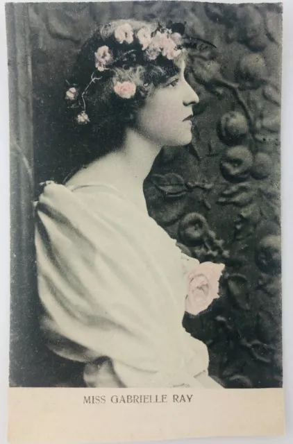 Vintage Postcard Gabrielle Ray English Edwardian Actress Singer RPPC 649