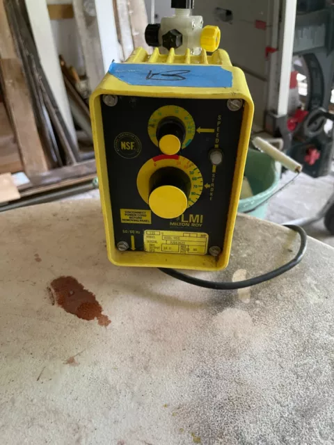 LMI Milton Metering Pump & Accessories w/Working Video, 24GPD/80 PSI