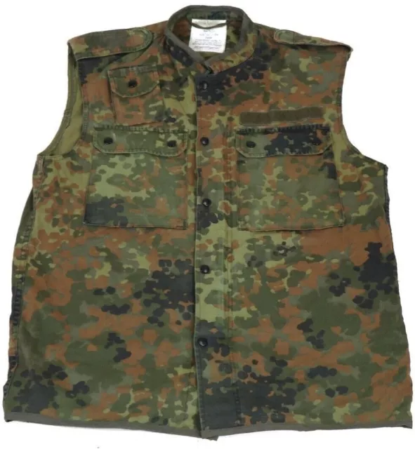 German Bundeswehr Flecktarn Vest Camo Military Fleck Shirt Army Woodland